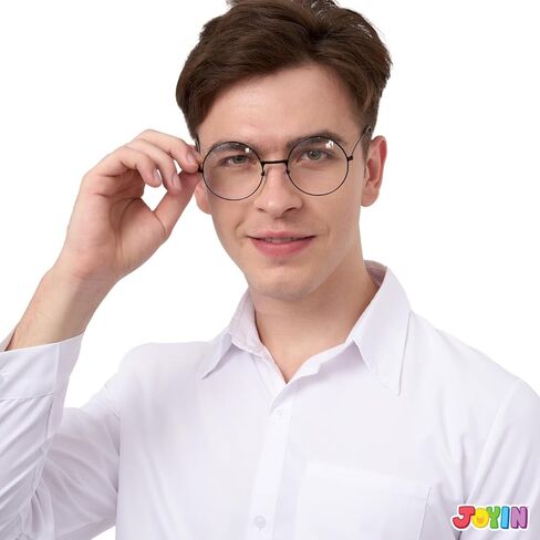 Spooktacular Creations Halloween Wizard Glasses كبار السن من الرجال ذوي السلك الدائري إكسسوارات النظارات للرجال والنساء في الهالوين، دعائم أزياء الهالوين in Kuwait