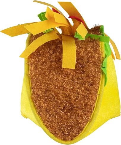 Juvale Plush Fiesta Taco Hat for Taco Tuesday, Halloween Costume, Cinco de Mayo Accessory (Adult Size) in Saudi Arabia