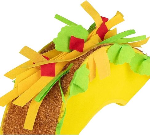 Juvale Plush Fiesta Taco Hat for Taco Tuesday, Halloween Costume, Cinco de Mayo Accessory (Adult Size) in Saudi Arabia