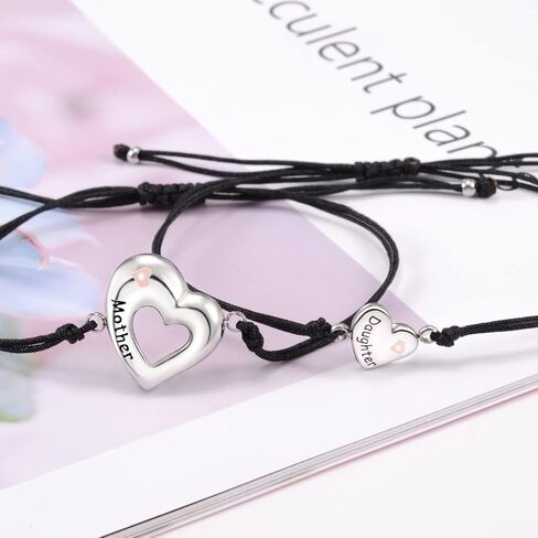 GBTBYS Back to School Gifts Mommy and Me Bracelet First Day of School Matching Wish Bracelets Set for Mother Daughter Son Women Teen Girls Boys Jewelry Gift in Kuwait
