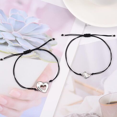 GBTBYS Back to School Gifts Mommy and Me Bracelet First Day of School Matching Wish Bracelets Set for Mother Daughter Son Women Teen Girls Boys Jewelry Gift in Kuwait