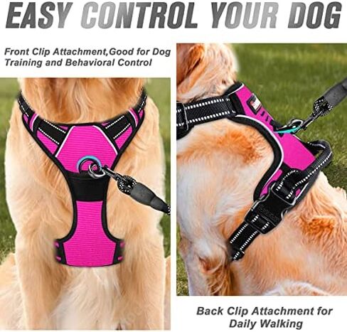 BARKBAY Dog Harness No Pull for Large Dogs Front Back Clips,Dog Vest in Saudi Arabia