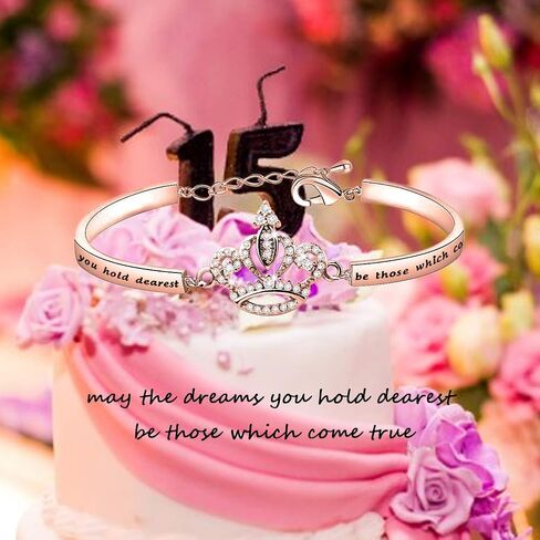 LQRI Quinceanera هدية حلوة 15 هدية الأميرة تاج سوار قد تكون الأحلام التي تحملها أعز تلك هدية عيد الميلاد الخامس عشر in Kuwait