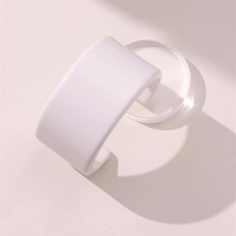 Fuqimanman2020 Acrylic Open Cuff Bangle Colorful Simple Geometric Transparent Resin Bracelet Jewelry in Saudi Arabia