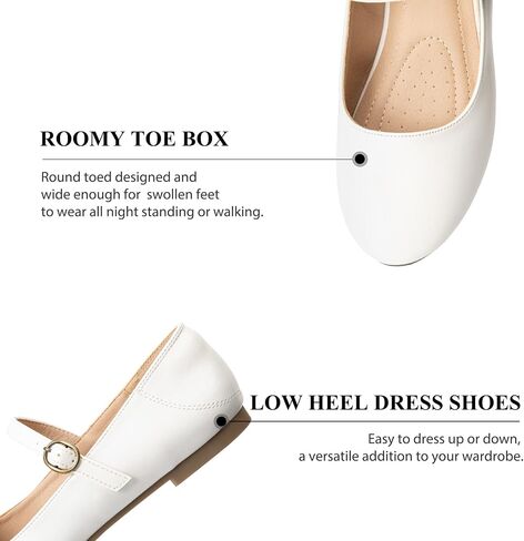 Trary Mary Jane Ballet Flats, Black Flats for Women, Ankle Strap Dressy Comfortable Flats in Saudi Arabia
