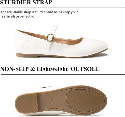 Trary Mary Jane Ballet Flats, Black Flats for Women, Ankle Strap Dressy Comfortable Flats in Saudi Arabia