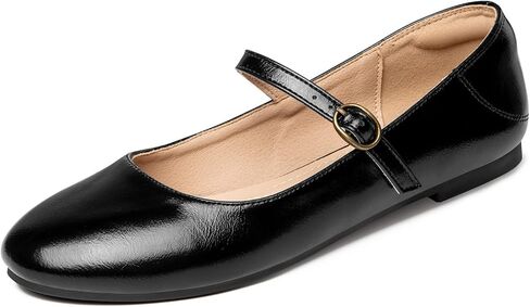 Rekayla Flats for Women Mary Jane Shoes Women Round Toe Ballet Flats with Buckle Strap Comfortable Dress Shoes for Work Casual Daily Wear in Saudi Arabia