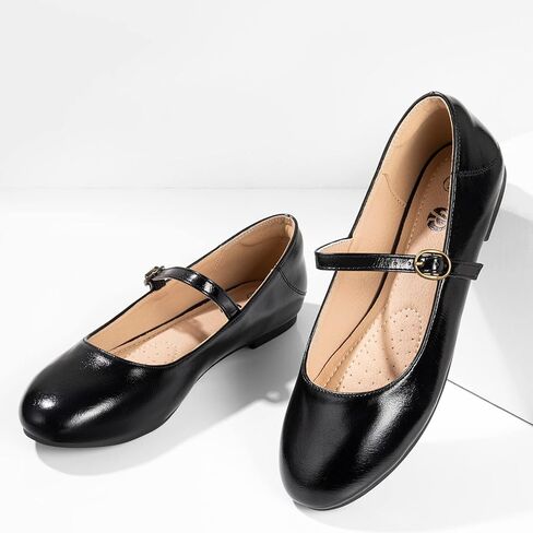 Rekayla Flats for Women Mary Jane Shoes Women Round Toe Ballet Flats with Buckle Strap Comfortable Dress Shoes for Work Casual Daily Wear in Saudi Arabia