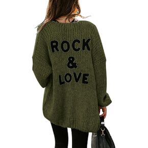 PRETTYGARDEN Women's Long Sleeve Open Front Knit Cardigans Sweaters Soft Loose Draped Coat Outerwear in Saudi Arabia