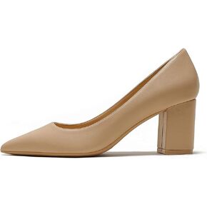 JOY IN LOVE Women's Pointed Toe Chunky Block Heel Pumps | 2.5" Block Heels, Comfortable Dress Shoes, Ideal for Office Work, Formal Events, Party and Wedding in Saudi Arabia