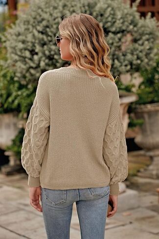 PRETTYGARDEN Women's 2024 Winter Pullover Sweater Casual Long Sleeve Crewneck Loose Chunky Knit Jumper Tops Blouse in Kuwait