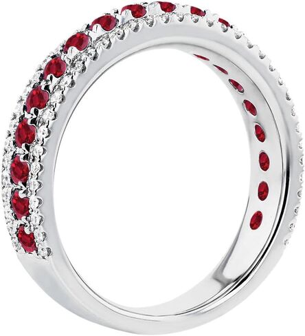 JewelryGift اختر اللون الخاص بك من الأحجار الكريمة خاتم الخلود 925 من الفضة الاسترليني شقرا الشفاء جوهرة الميلاد سوليتير خواتم الخطبة هدية لحفلات الزفاف أو الذكرى السنوية للنساء والفتيات مقاس الولايات المتحدة من 4 إلى 13 in Kuwait