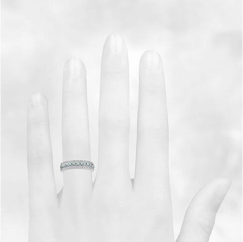 JewelryGift اختر اللون الخاص بك من الأحجار الكريمة خاتم الخلود 925 من الفضة الاسترليني شقرا الشفاء جوهرة الميلاد سوليتير خواتم الخطبة هدية لحفلات الزفاف أو الذكرى السنوية للنساء والفتيات مقاس الولايات المتحدة من 4 إلى 13 in Kuwait
