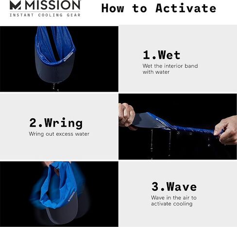 MISSION Cooling Stretchy Visor - Unisex Visor Hat for Men and Women, No Slip Band, UPF 50 Sun Protection Visor in Saudi Arabia
