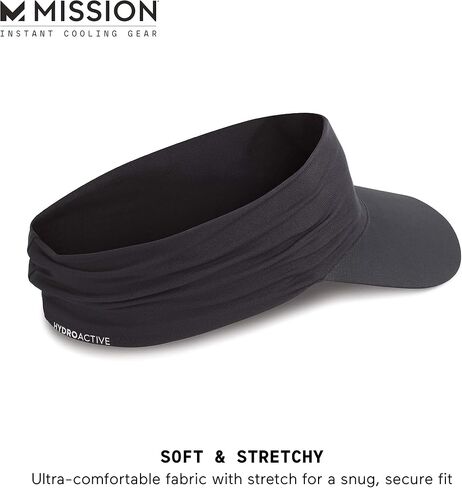 MISSION Cooling Stretchy Visor - Unisex Visor Hat for Men and Women, No Slip Band, UPF 50 Sun Protection Visor in Saudi Arabia