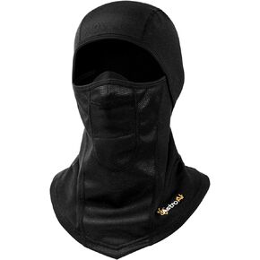 AstroAI Ski Mask Windproof Balaclava for Cold Weather, Winter Face Mask Breathable Stretchable for Skiing, Snowboarding, Black