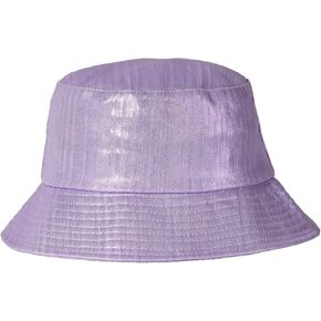 Eigso Unisex Fashionable Wild Camping Bucket Hat Sun Protection Flexible Fold Furry Metallic Finish