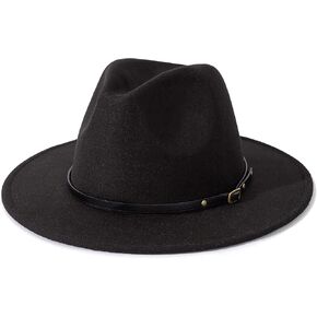 Lisianthus Women Belt Buckle Fedora Hat