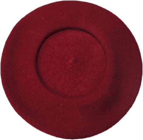AIYUE Women Men Beanie Hat Wool Warm French Beret Solid Color Artist Painter Fancy Dress Costumes Navy Blue/Wine Red in Saudi Arabia