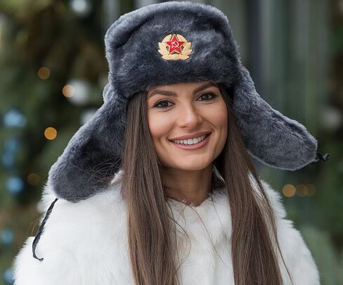 قبعة BELEON Ushanka من الفرو الروسي - قبعة صياد الجيش السوفيتي - قبعة الشتاء in Kuwait