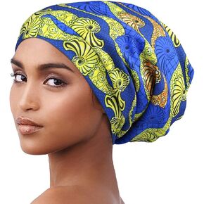 Alnorm Cozy Satin Lined Slouchy Beanie Cap with Soft Elastic Band for Women Black in Kuwait