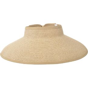 Sun Hats for Women Fashionable Womens Wide Brim Hat Roll-up Straw Sun Visor Hat