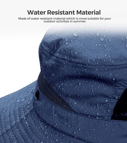 قبعة الشاطئ EW East Water Sun للنساء، مقاومة للماء بعامل حماية من الأشعة فوق البنفسجية 50+ مع فتحة ذيل الحصان | شبكة كبيرة مسامية، حافة عريضة 8.89 سم، حزام ذقن مقاوم للرياح قابل للتعديل، سريع الجفاف، للمشي لمسافات طويلة وصيد الأسماك في الهواء الطلق in Kuwait
