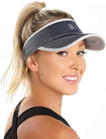 SAAKA Sport Visor for Women. Soft, Stretchy, Lightweight & Adjustable. Running, Tennis, Golf & Sports. in Kuwait