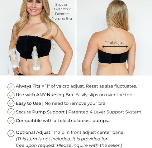 Simple Wishes Signature Hands Free Pumping Bra, Patented, Pink, X-Small/Large in Kuwait