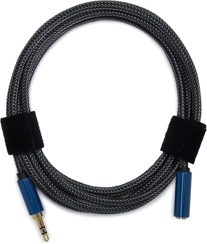 Sony Vlogger Shotgun Microphone with Multi Interface Shoe Bundle with Nylon Braided 3.5mm Male-Female Audio Cable (2 Items) in Kuwait