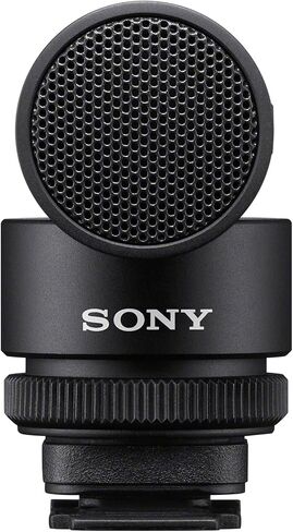 Sony Vlogger Shotgun Microphone with Multi Interface Shoe Bundle with Nylon Braided 3.5mm Male-Female Audio Cable (2 Items) in Kuwait