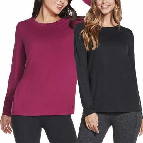 Skechers Women's Top Size XL Pull Over Long Sleeve Polyester Red in Saudi Arabia