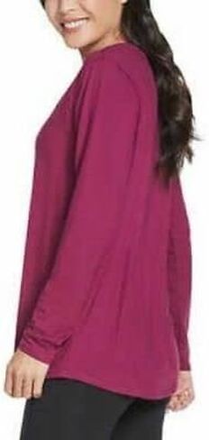 Skechers Women's Top Size XL Pull Over Long Sleeve Polyester Red in Saudi Arabia
