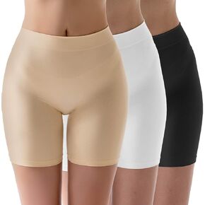 شورت MELERIO نسائي سهل الارتداء، سراويل داخلية مريحة للأولاد، سراويل قصيرة من الألياف اللدنة مضادة للاحتكاك للفستان الداخلي in Kuwait
