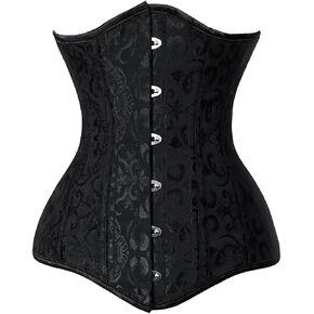Charmian Women's 26 Steel Boned Cotton Long Torso Hourglass Body Shaper Corset in Saudi Arabia