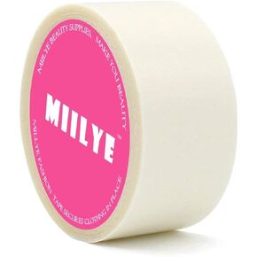 MIILYE Double Sided Skin Tape, Body and Clothing Friendly Self-Adhesive Tape to Keep Fashion Dress/Fabric in Place, 1 in x 29 ft