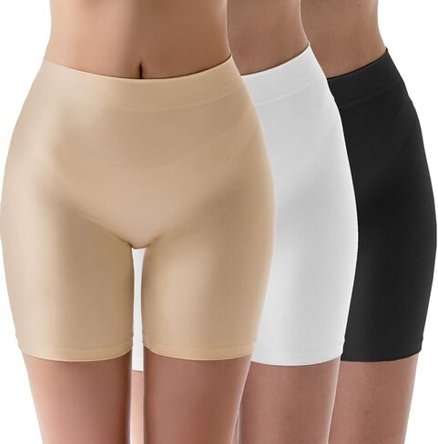 شورت MELERIO نسائي سهل الارتداء، سراويل داخلية مريحة للأولاد، سراويل قصيرة من الألياف اللدنة مضادة للاحتكاك للفستان الداخلي in Kuwait