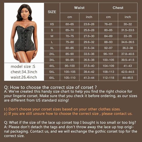 SZIVYSHI Corset Tops for Women, Bustier Shapewear Lingerie, Lace Waist Push Up Bodysuit in Saudi Arabia
