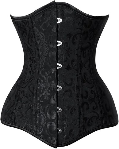 Charmian Women's 26 Steel Boned Cotton Long Torso Hourglass Body Shaper Corset in Kuwait