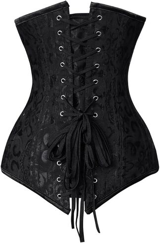 Charmian Women's 26 Steel Boned Cotton Long Torso Hourglass Body Shaper Corset in Kuwait