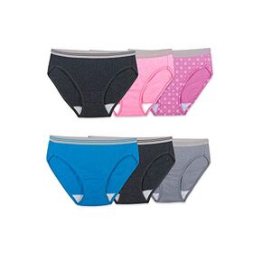 Fruit of the Loom Women's Eversoft Cotton Bikini Underwear, Tag Free & Breathable in Saudi Arabia
