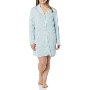 Amazon Essentials Women's Piped Nightshirt (Available in Plus Size)