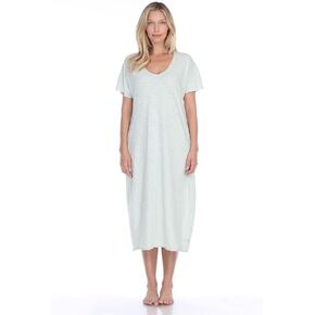 Poetically Correct Women's Chelsea-Cotton Short Sleeve Long Dress with Poetic Quote