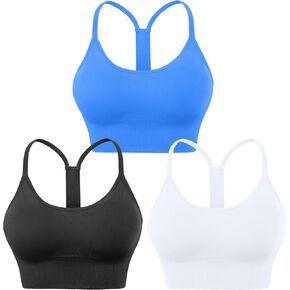 Evercute Racerback Sports Bras Padded Y Racer Back Cropped Bras for Yoga Workout Fitness Low Impact in Saudi Arabia