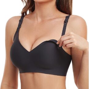 Vinfact Smooth Nursing Bras for Breastfeeding Seamless Maternity Bras for Pregnancy Wireless Bralette with Extra Bra Extender in Saudi Arabia