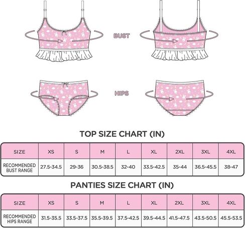 Littleforbig Lacy Trim النساء ملابس نوم حزام ملابس النوم كامي أعلى السراويل الملابس الداخلية Bralette مجموعة ملابس النوم - Snuggle Bunny in Kuwait
