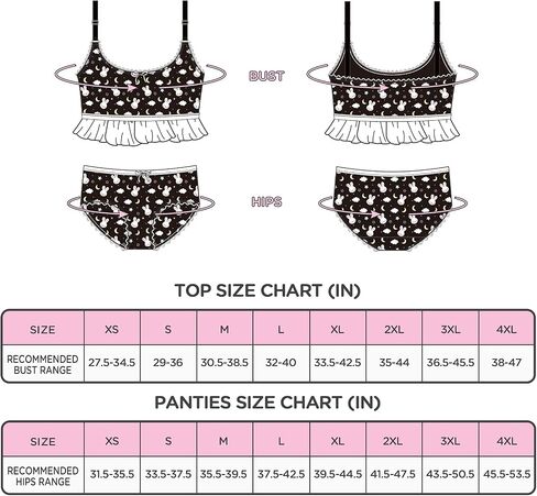 Littleforbig Lacy Trim Women Nightwear Strap Sleepwear Cami Top Shorts Lingerie Bralette Loungewear Set - Snuggle Bunny in Kuwait