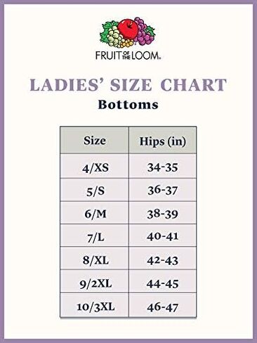 ملابس داخلية بكيني نسائية من القطن الناعم من Fruit of the Loom، خالية من العلامات وقابلة للتنفس in Saudi Arabia
