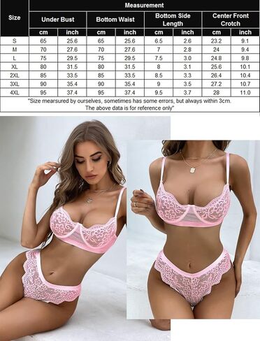 Avidlove Women Lingerie Sexy Sets with Underwire Lace Bra and Panty Set Push Up Two Piece Lingerie in Kuwait