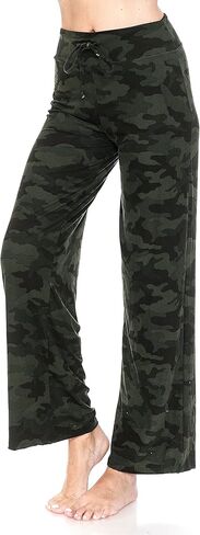 سروال بيجامة نسائي طويل كاجوال من Leggings Depot برباط ملابس نوم مقاس عادي وكبير in Kuwait